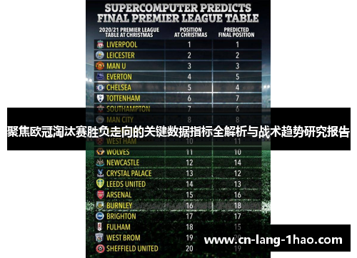 聚焦欧冠淘汰赛胜负走向的关键数据指标全解析与战术趋势研究报告